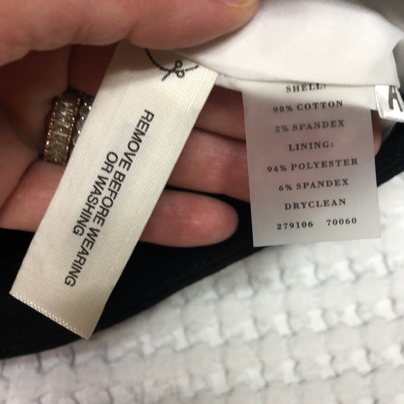 ANN TAYLOR - Size 6 - Contemporary Black & White Lined Skirt - Picture 9 of 10